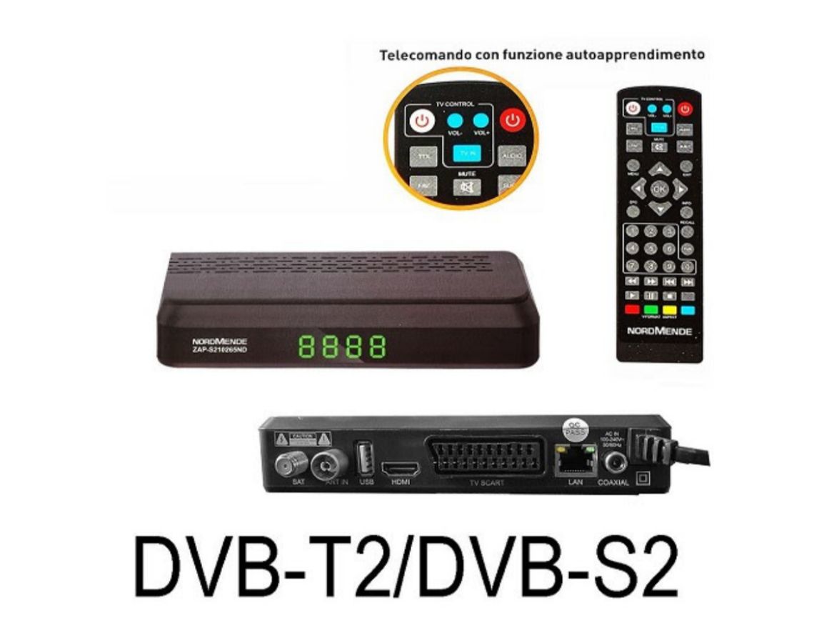 DECODER NORDMENDE DVB-T2/S2 HDMI/USB  ZAP-S210265ND