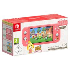 CONSOLE NINTENDO SWITCH LITE CORAL + ANIMAL CROSSING 1